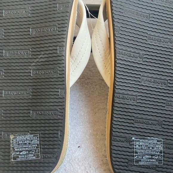 RAINBOW Men Premium Leather Single Layer Sandals - NEW NWOB main image 8